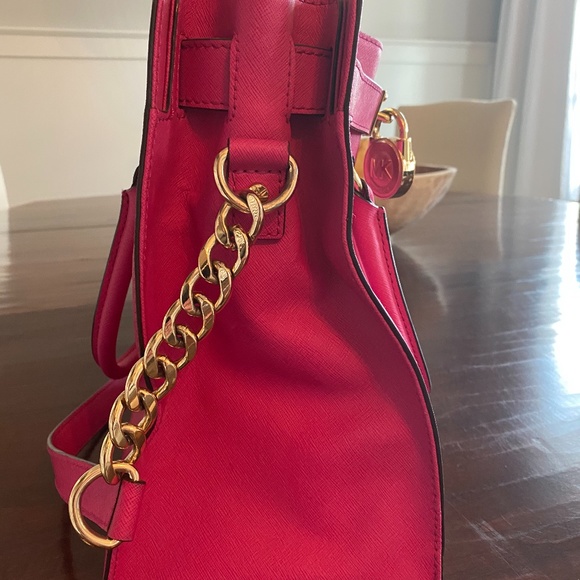 MICHAEL KORS Hamilton Tote Large Bright Pink - Picture 3 of 8